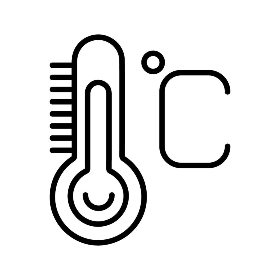 icono de vector de temperatura