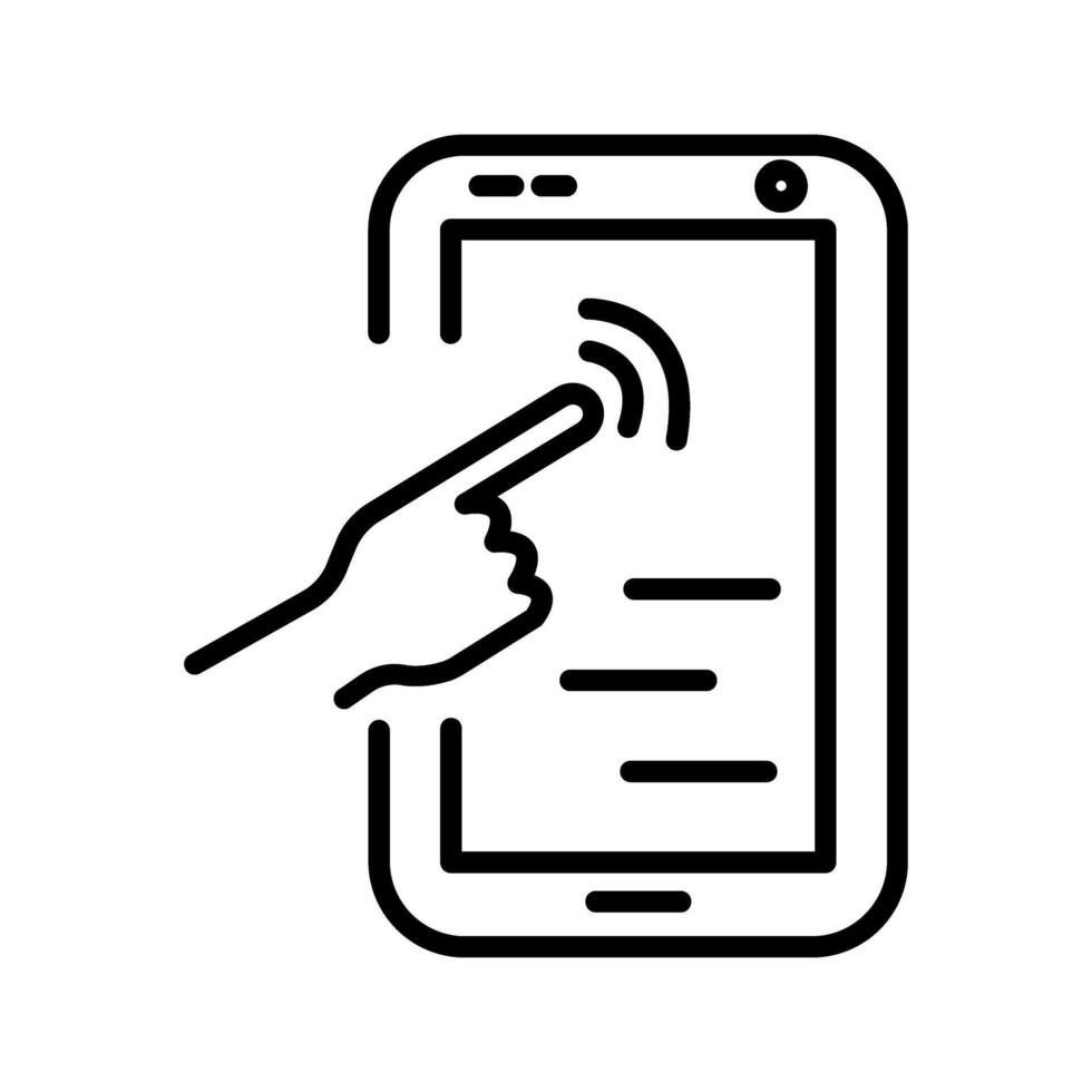 Touch Screen Vector Icon