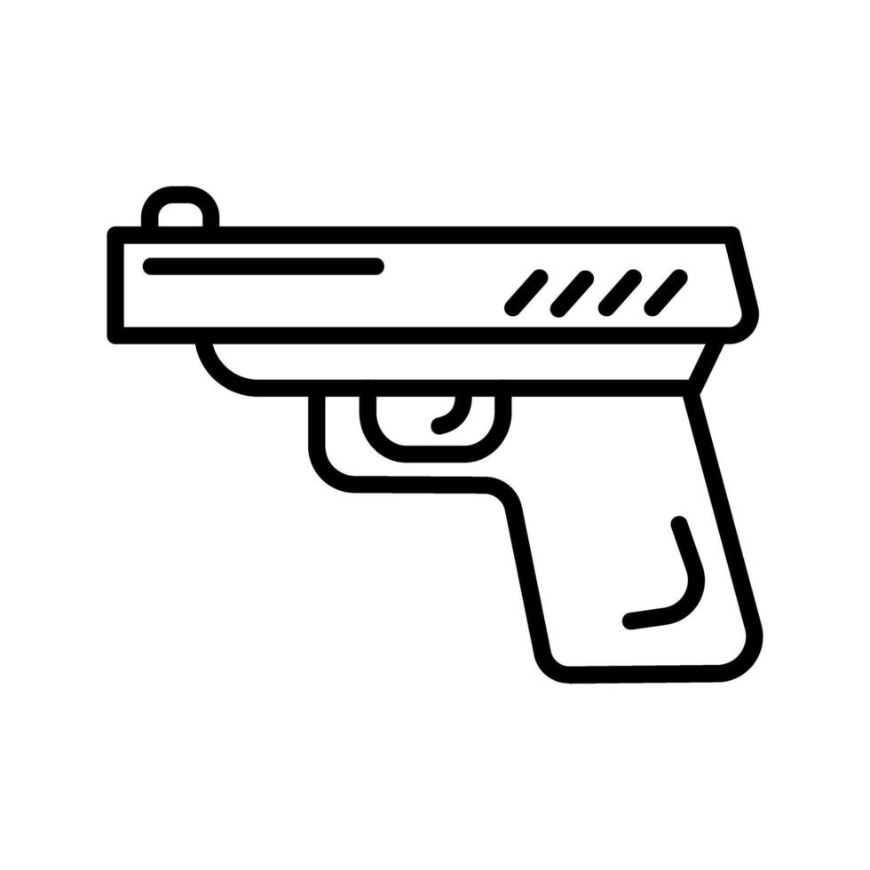 icono de vector de pistola