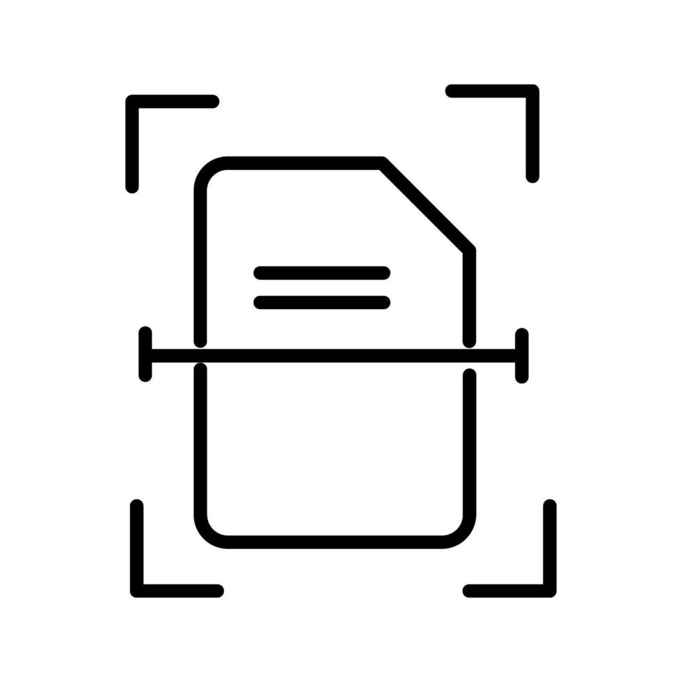 Scanning Document Vector Icon