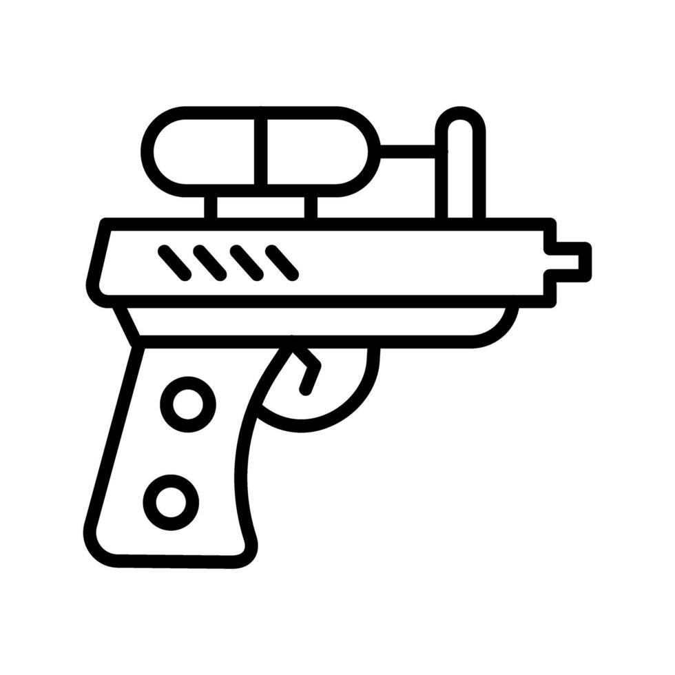 pistola de agua vector icono