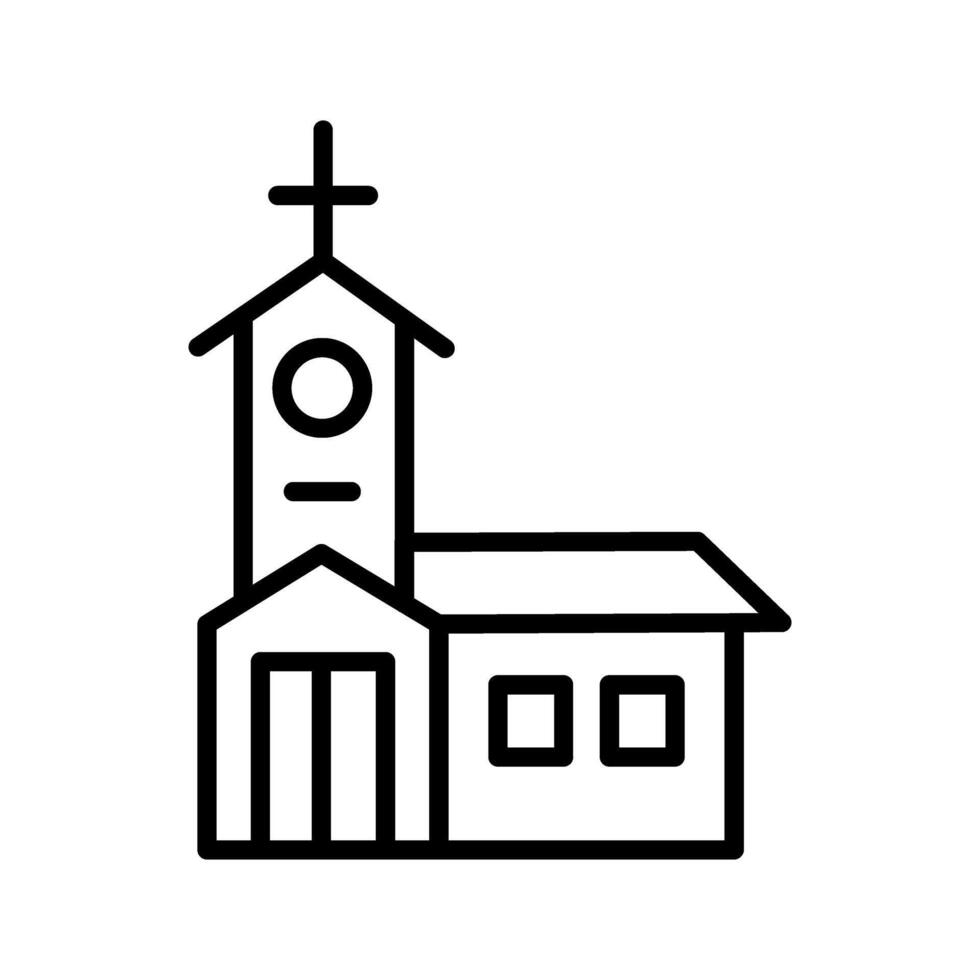 Building Church Vector Icon