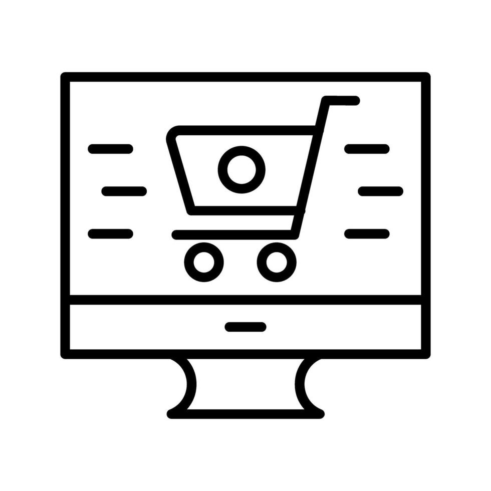 Online Shopping Vector Icon