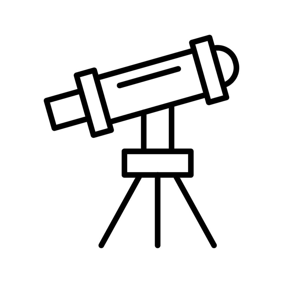 Telescope on Stand Vector Icon