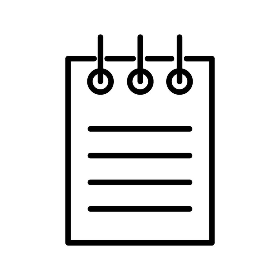 Notepad Vector Icon