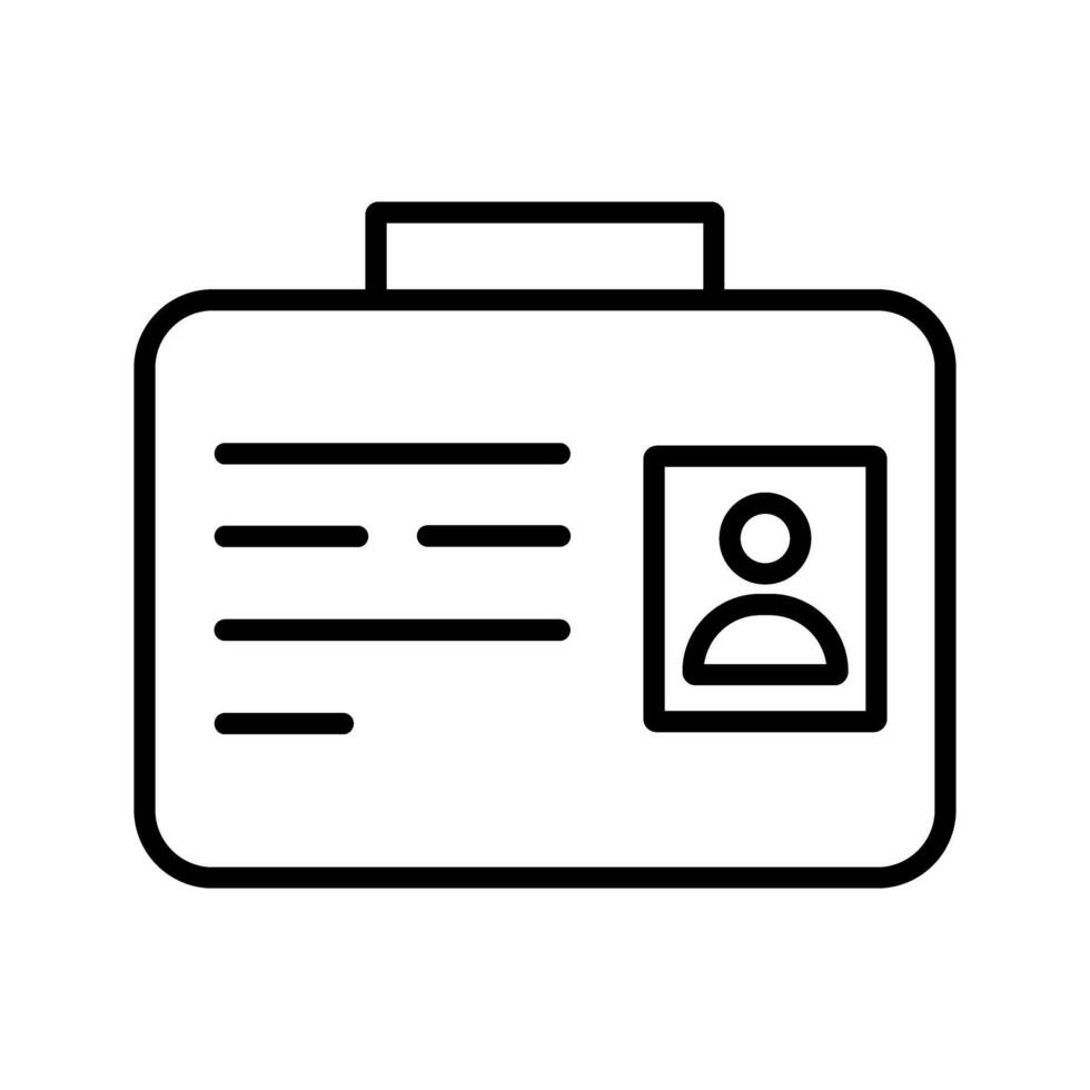 Employee ID Vector Icon