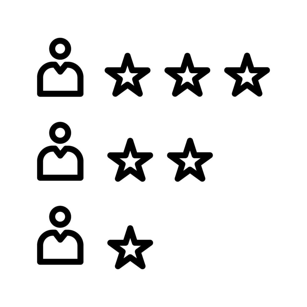 Rating Vector Icon