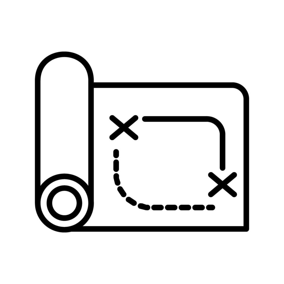 Pirate Map Vector Icon