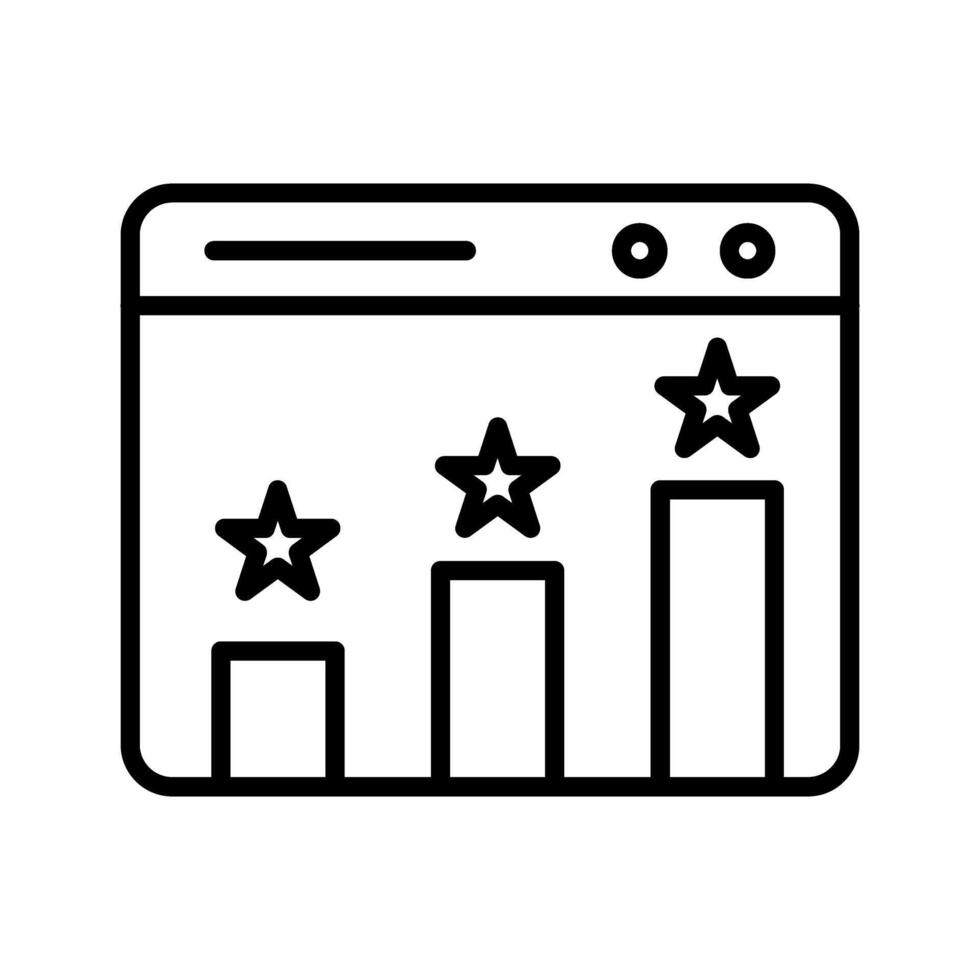 Website Ranking Vector Icon