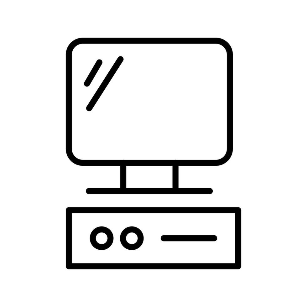 icono de vector de computadora