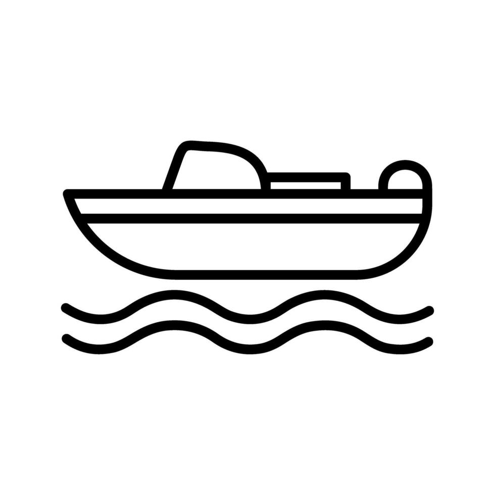 icono de vector de barco