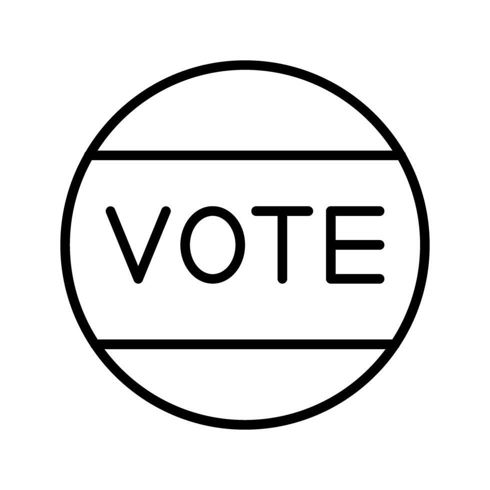 icono de vector de voto