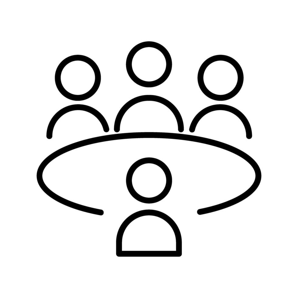 Conference Table Vector Icon