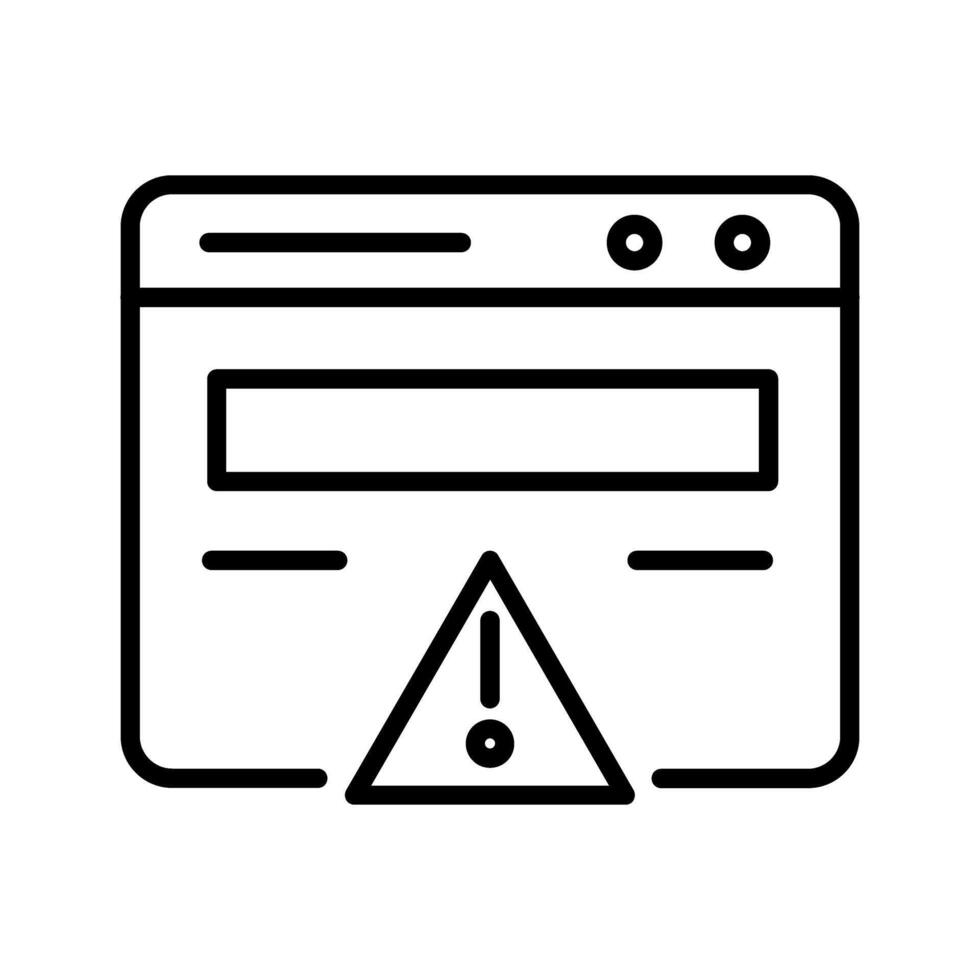 Web Error Vector Icon