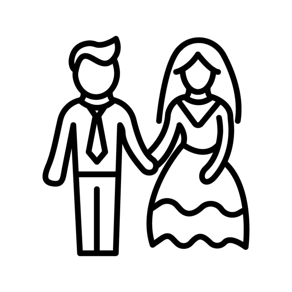 icono de vector de pareja