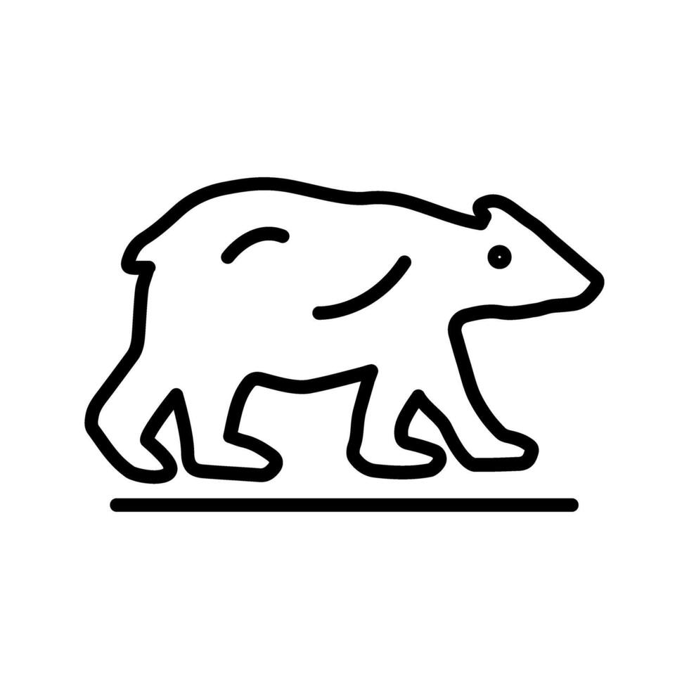 Polar Bear Vector Icon