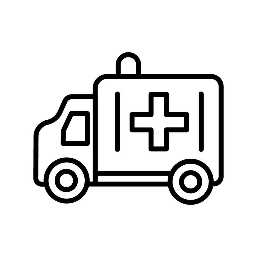 icono de vector de ambulancia