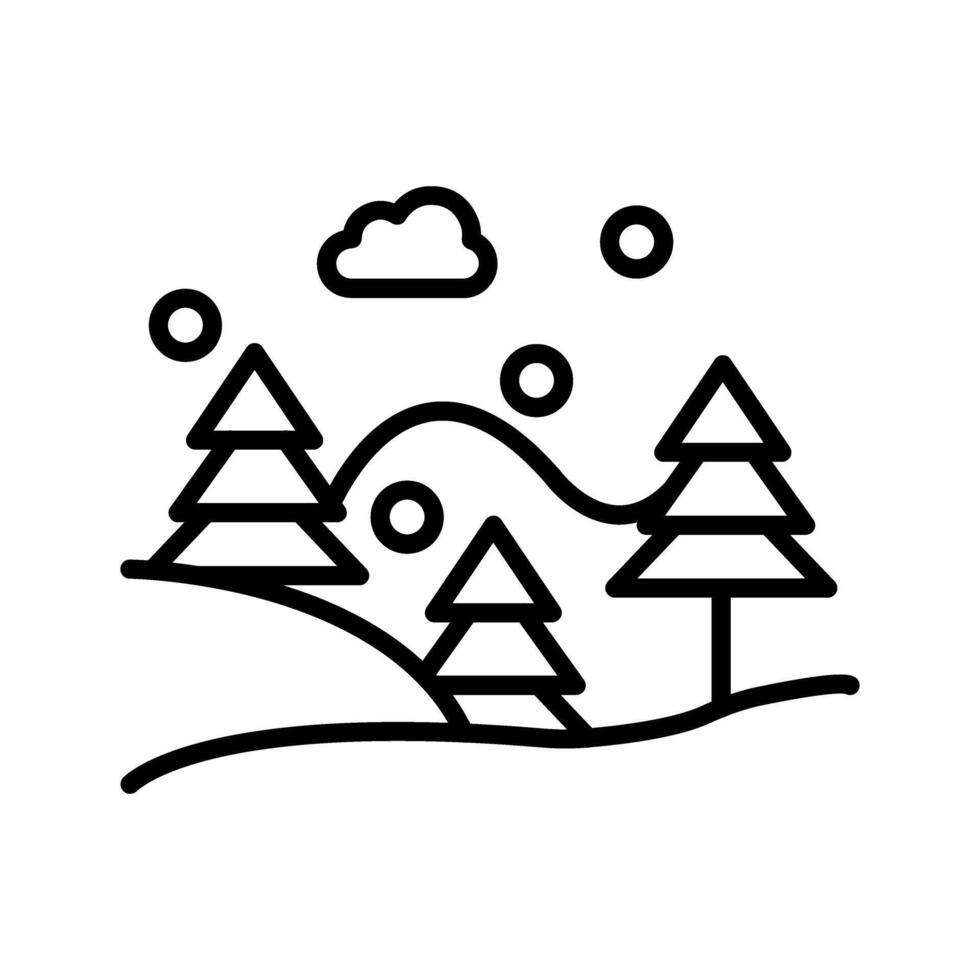 Snow Fall Vector Icon