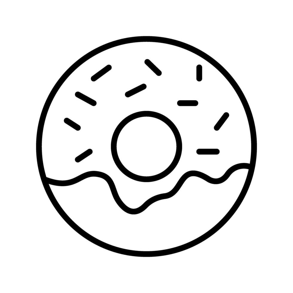 icono de vector de donut