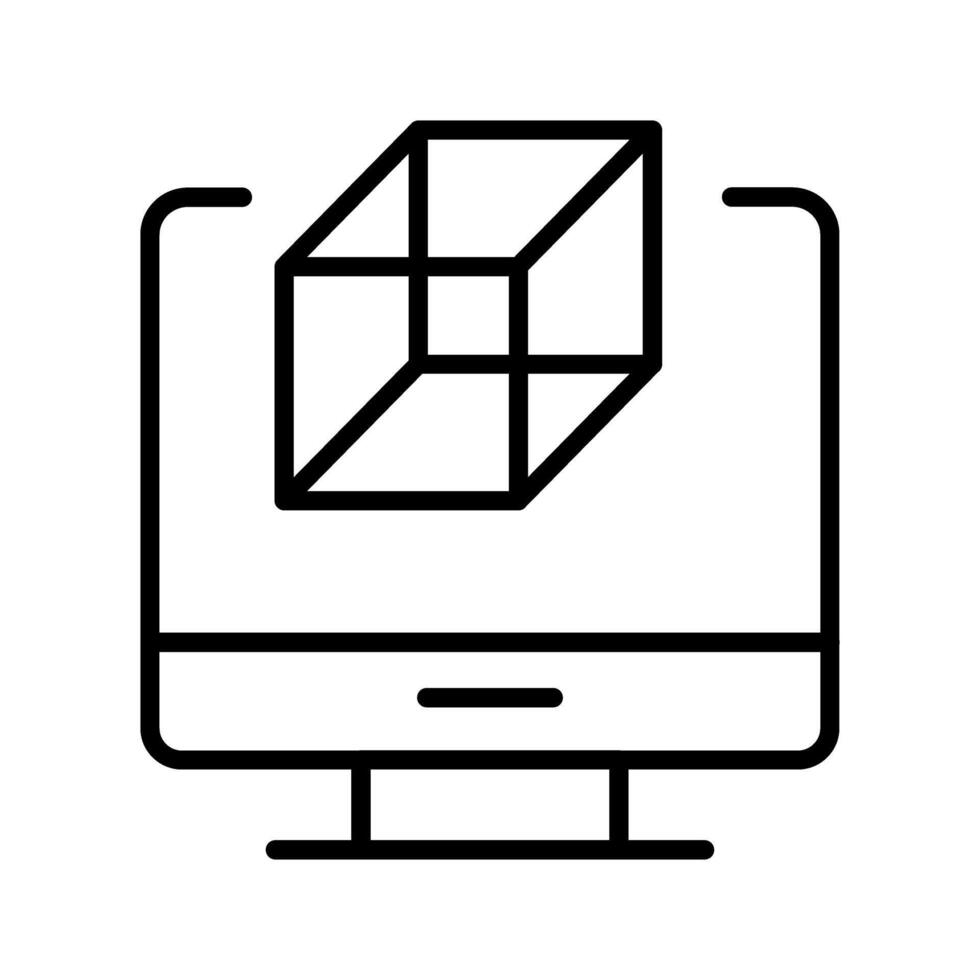 icono de vector de cubo