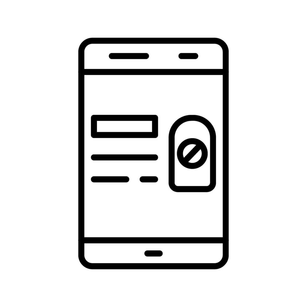 Do Not Disturb Vector Icon