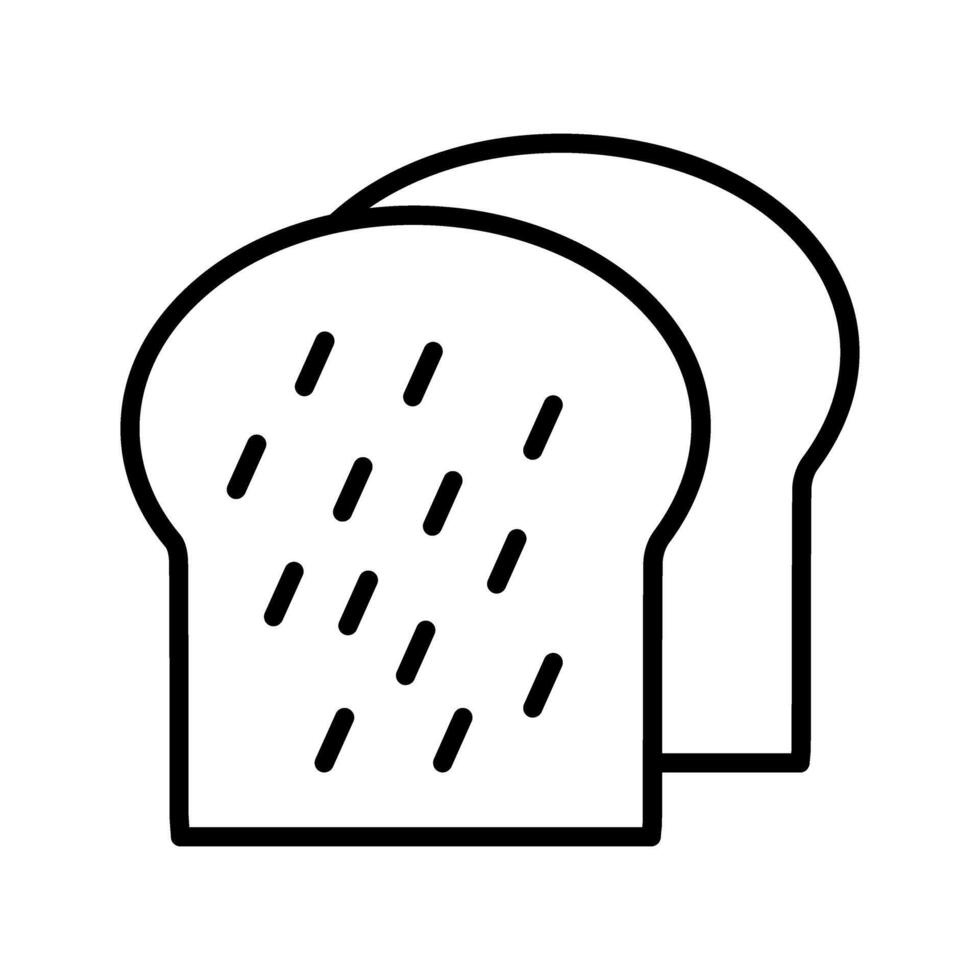icono de vector de tostadas