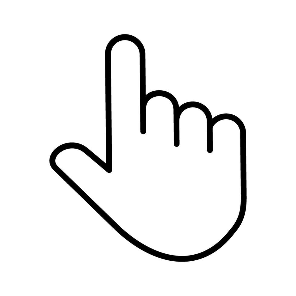 Raised Finger Vector Icon