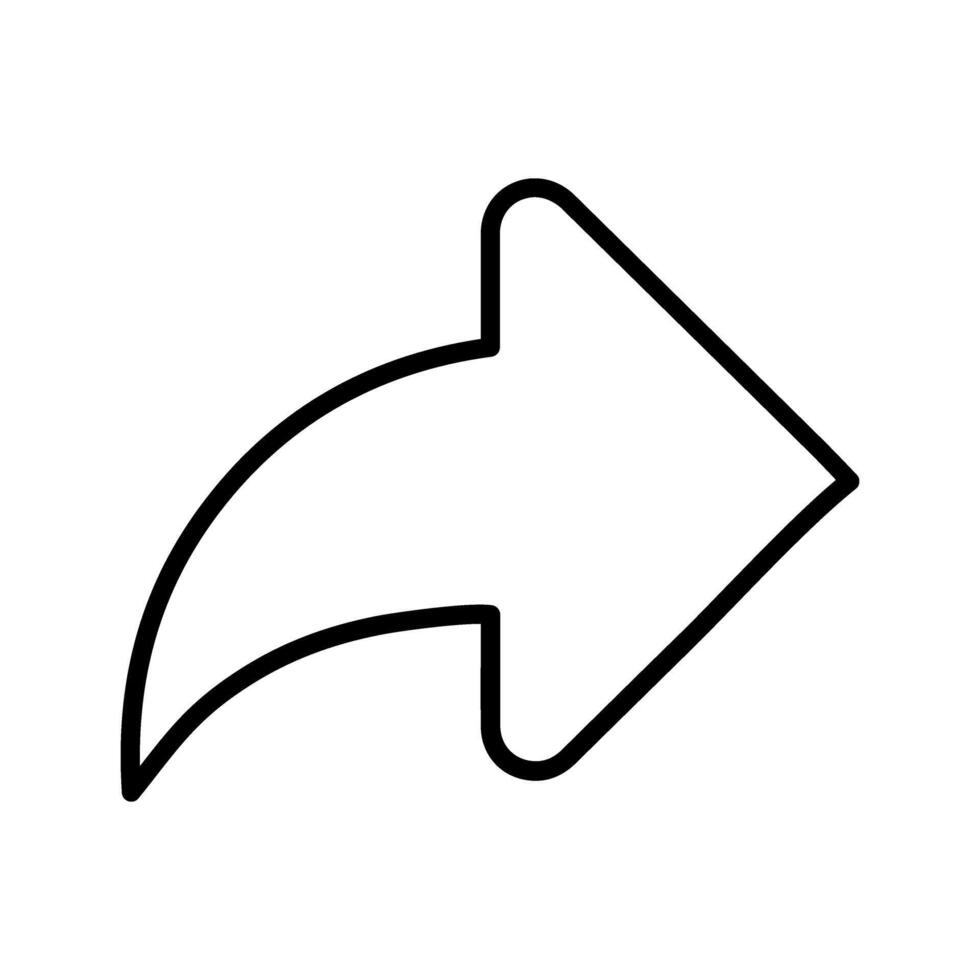 Right Back Arrow Vector Icon