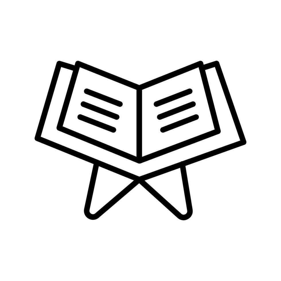 Reading Holy Book Vector Icon