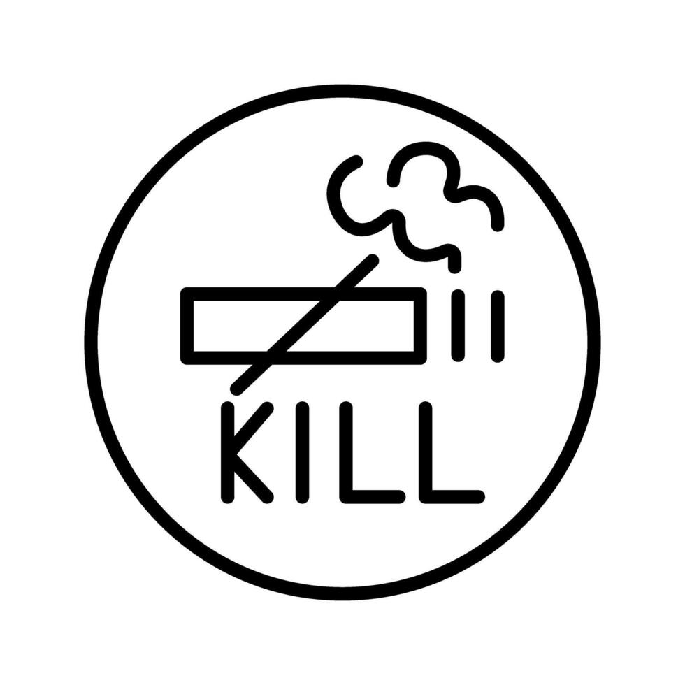 Smoking Kills Vector Icon