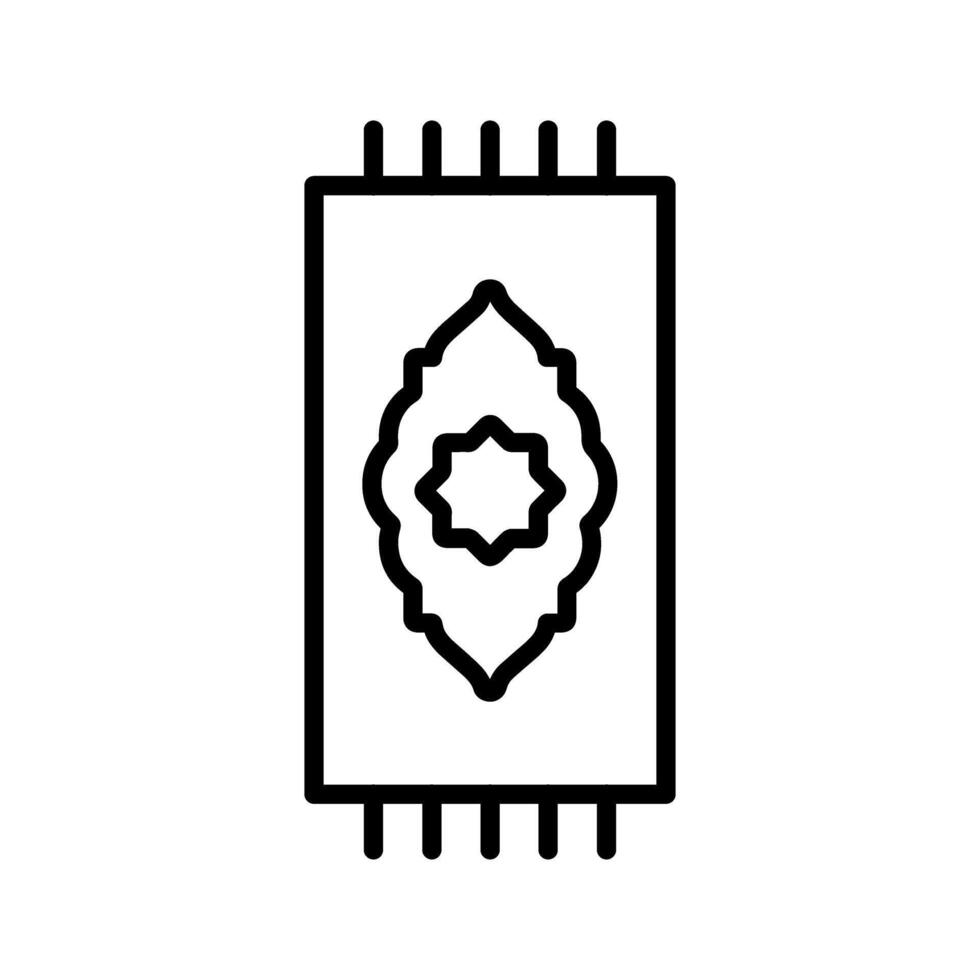Prayer Rug Vector Icon