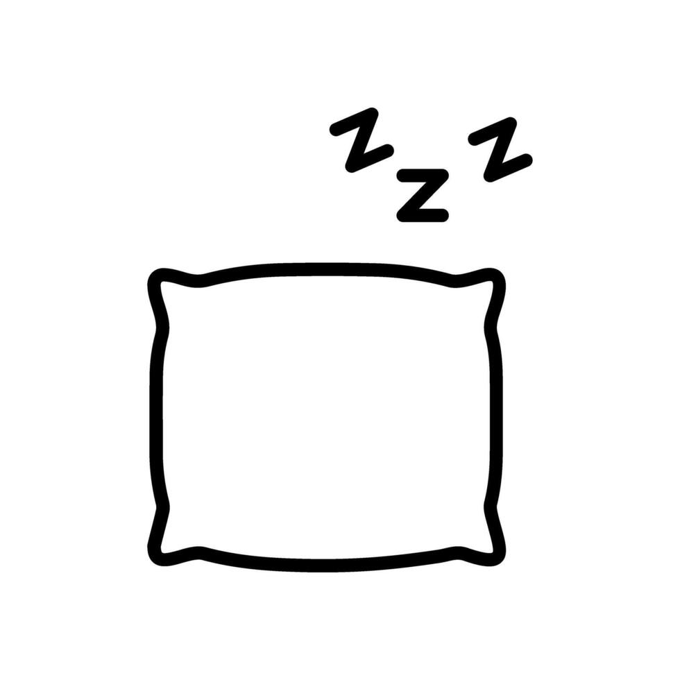 icono de vector de almohada