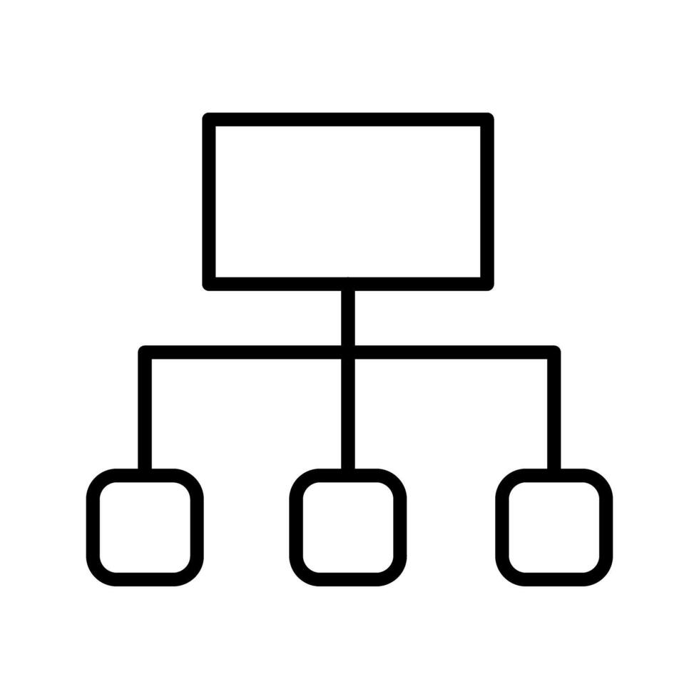 icono de vector de diagrama de flujo