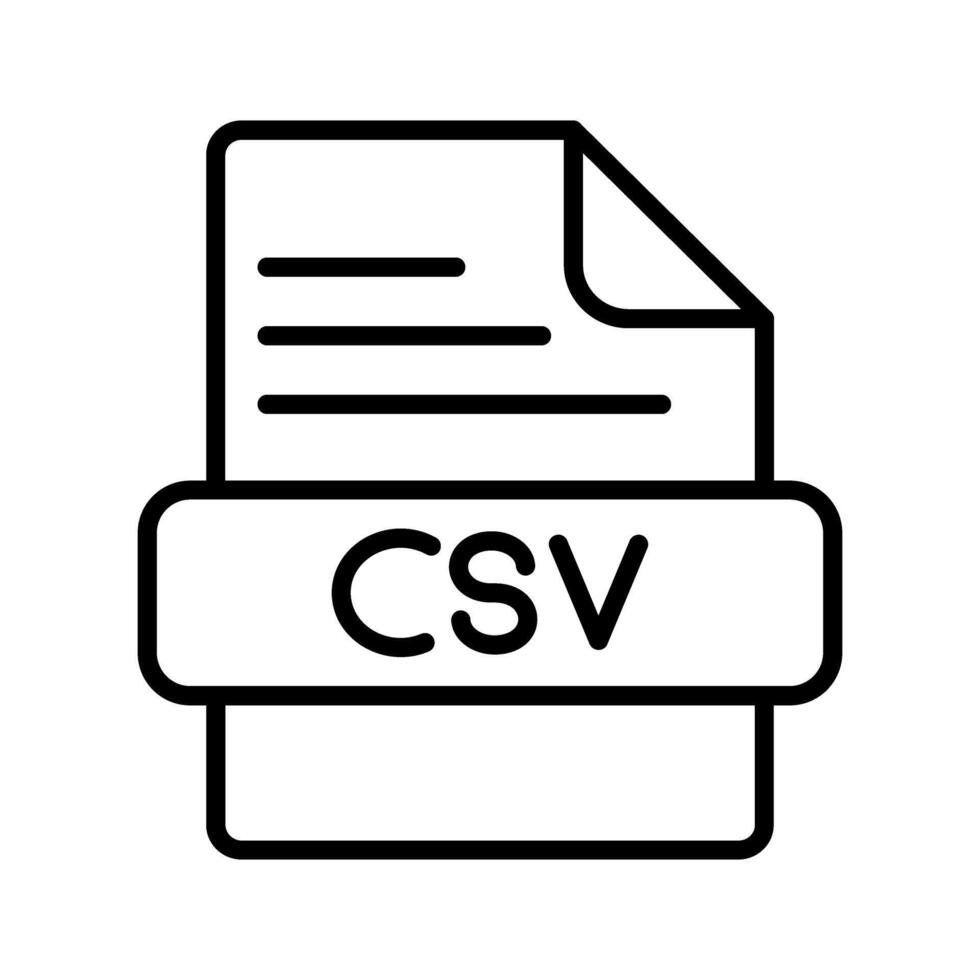 CSV Vector Icon