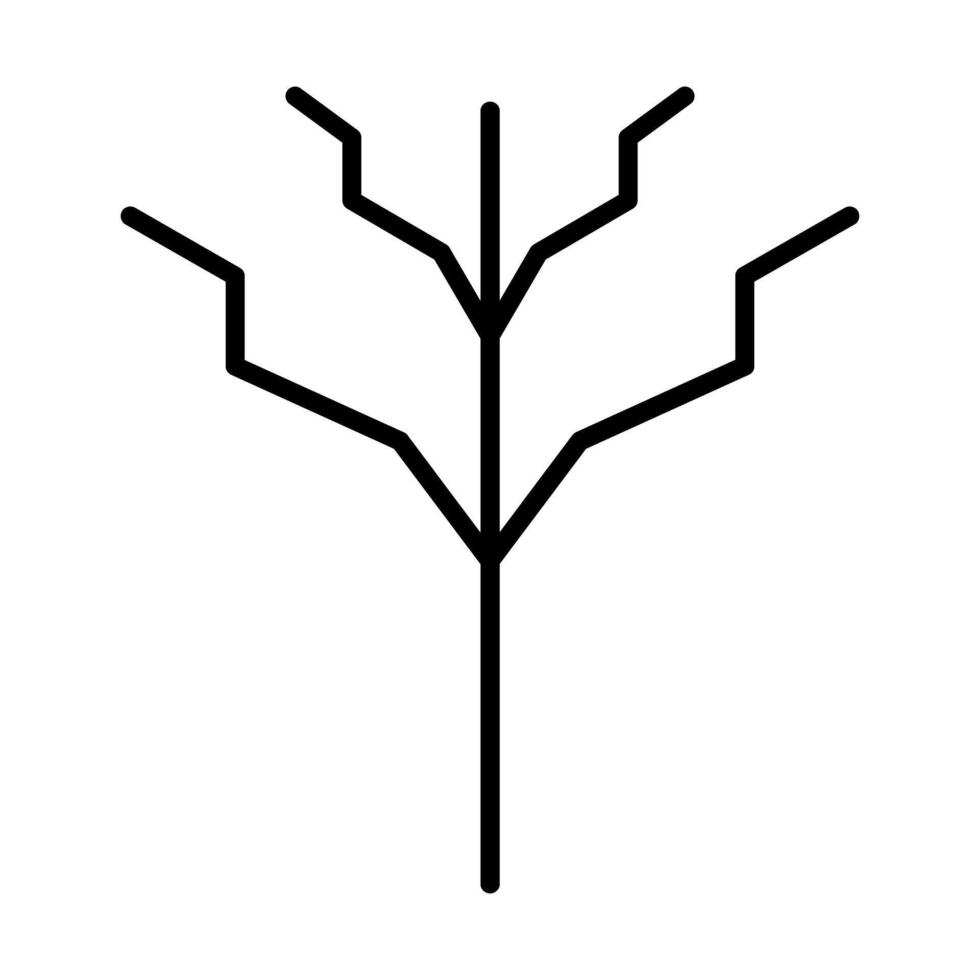 Tree with no leaves Vector Icon