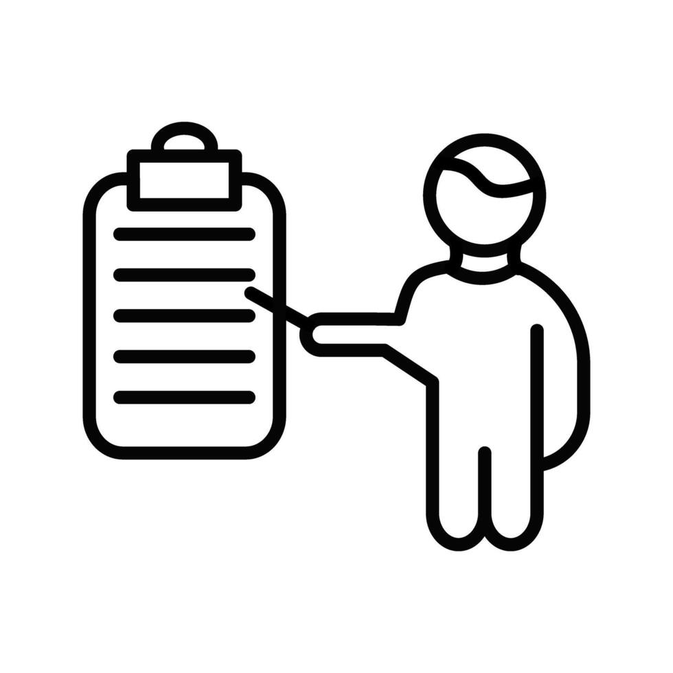 Male Presenter I Vector Icon