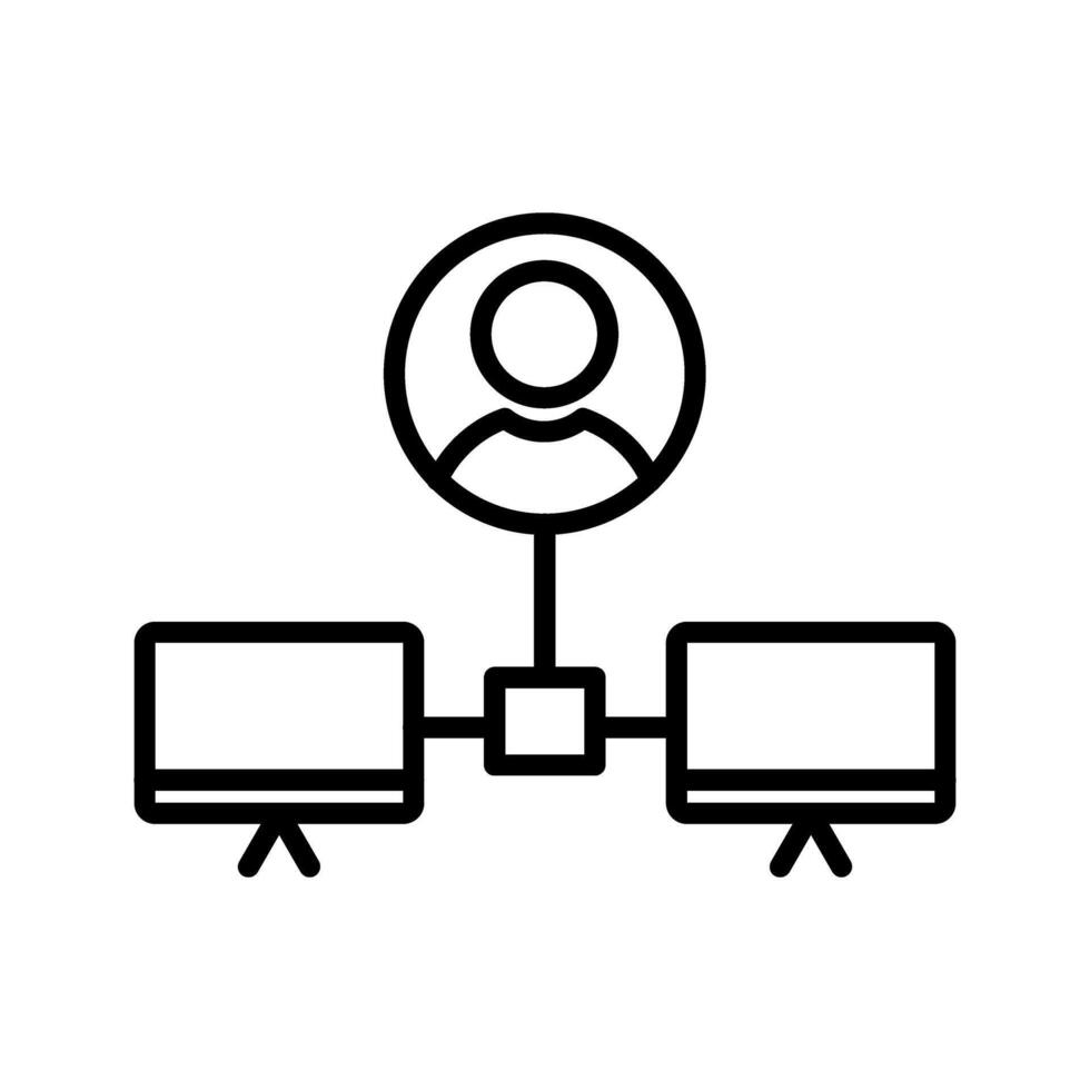 Company Network Vector Icon