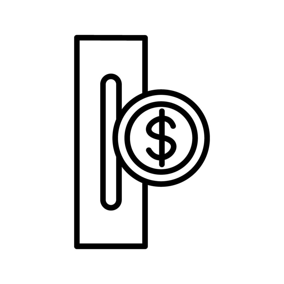 Slot for Coins Vector Icon