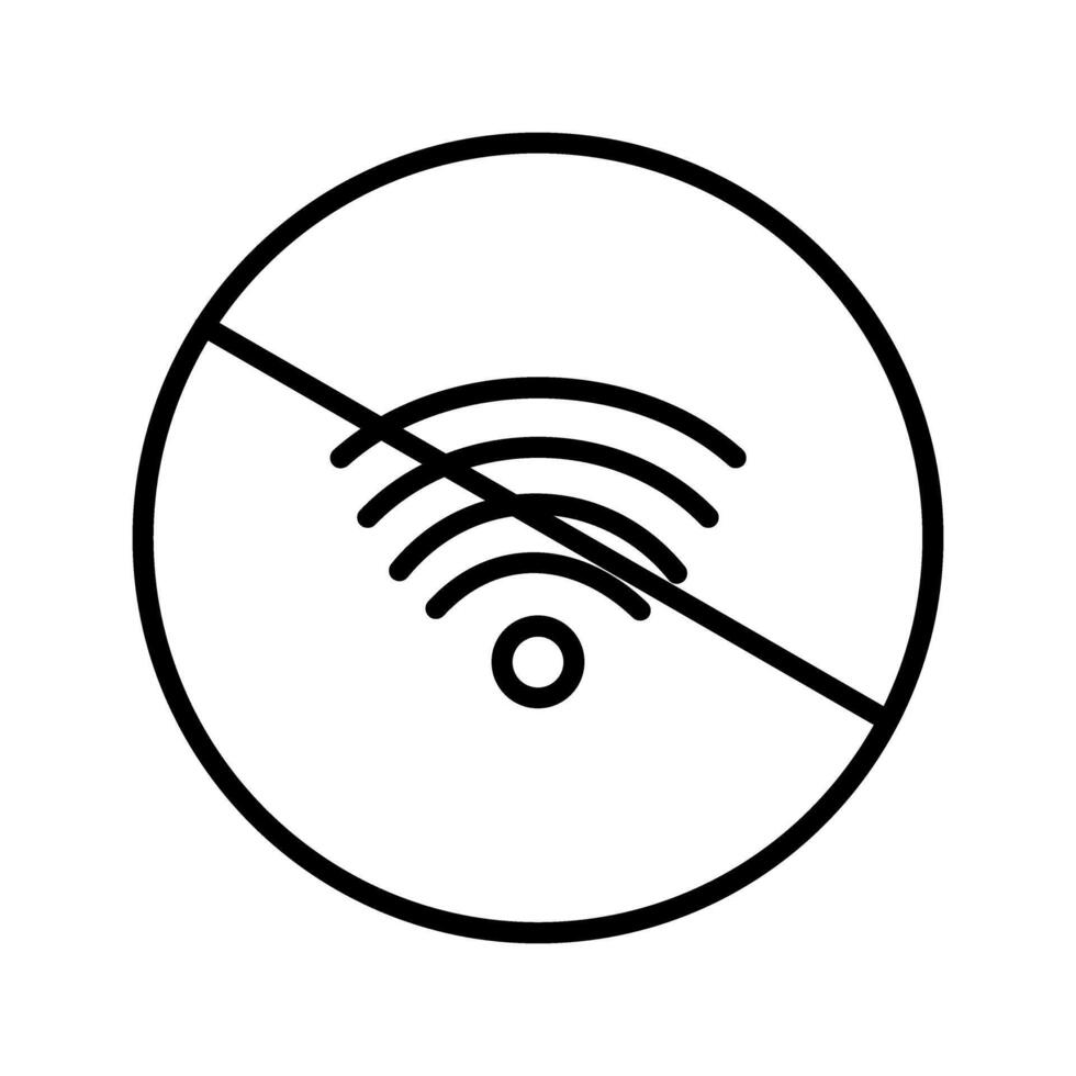 sin icono de vector wifi