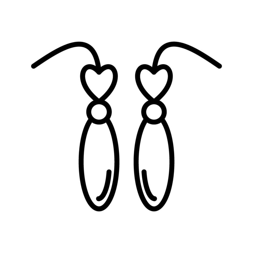 Earrings Vector Icon