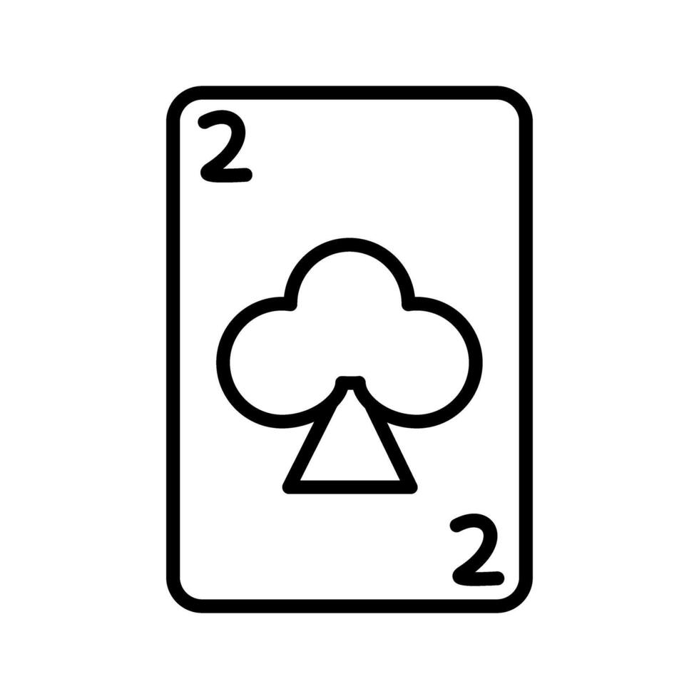 Clubs Card Vector Icon