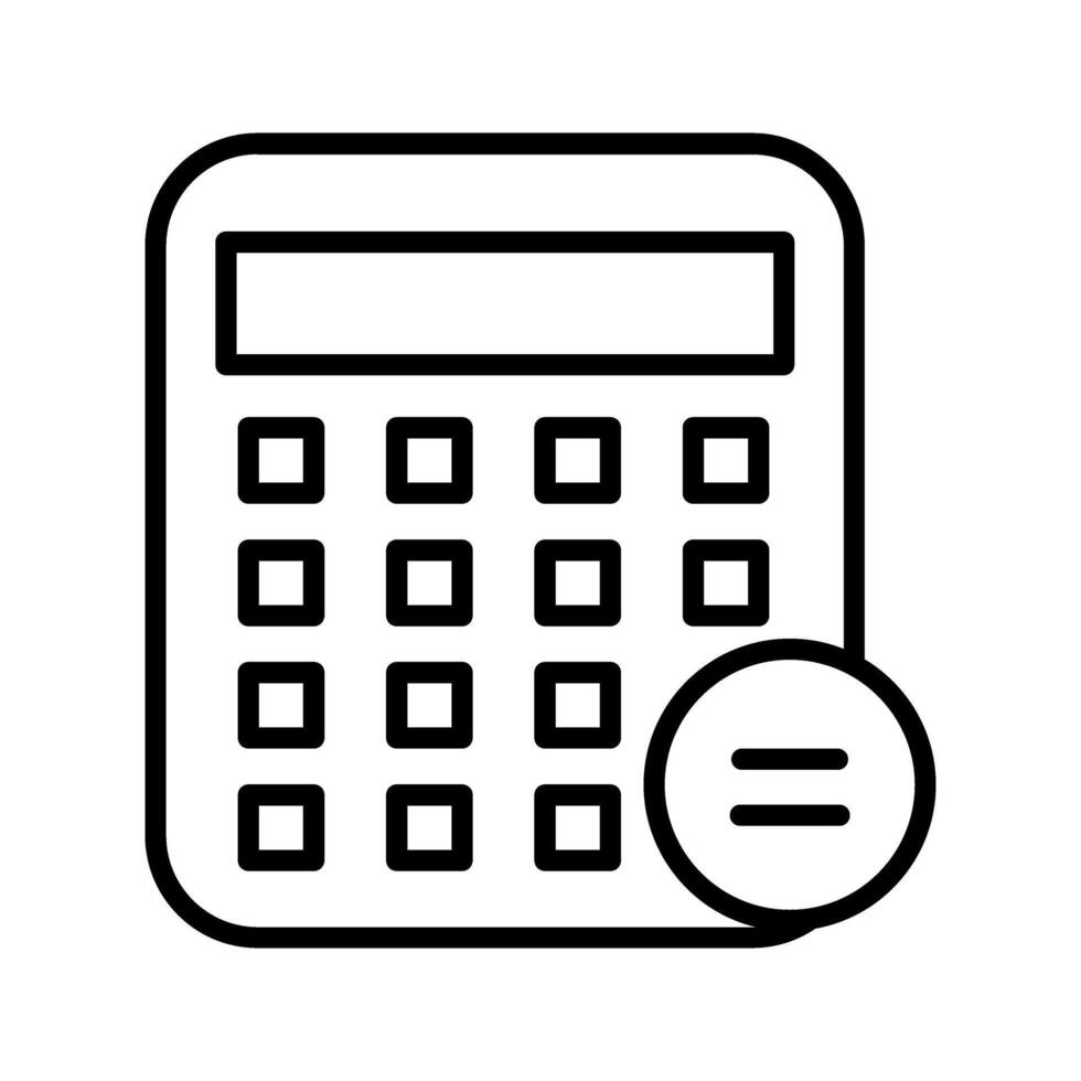 icono de vector de calculadora de negocios