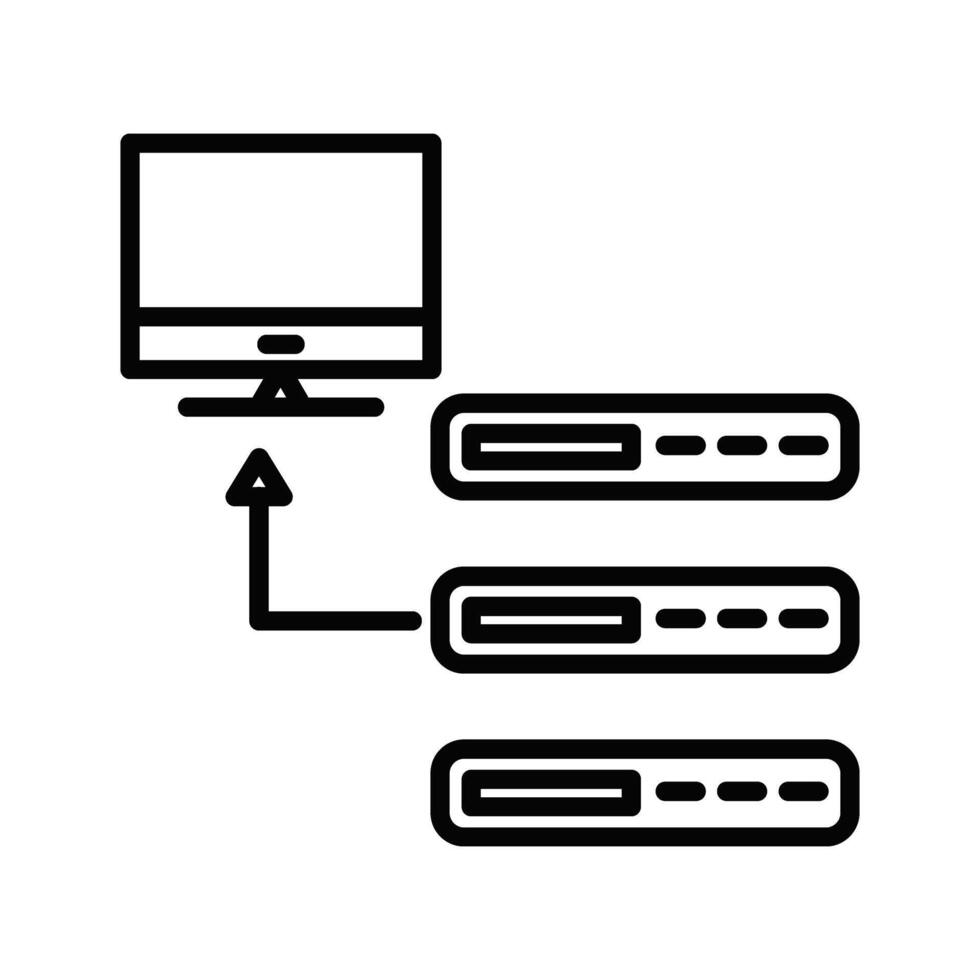 icono de vector de base de datos