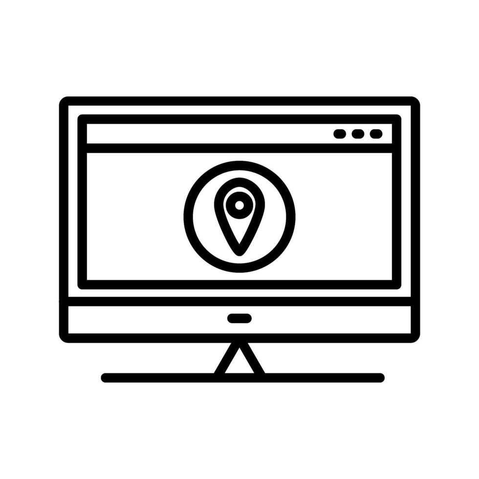 Location Web Advertising Vector Icon