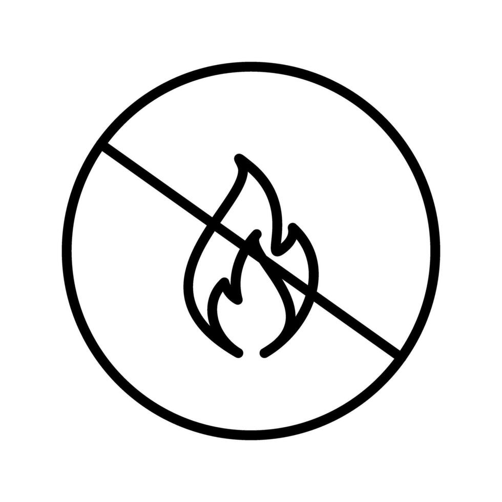 Danger of Flame Vector Icon