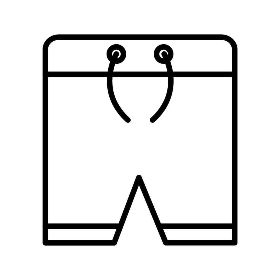 icono de vector de pantalones cortos