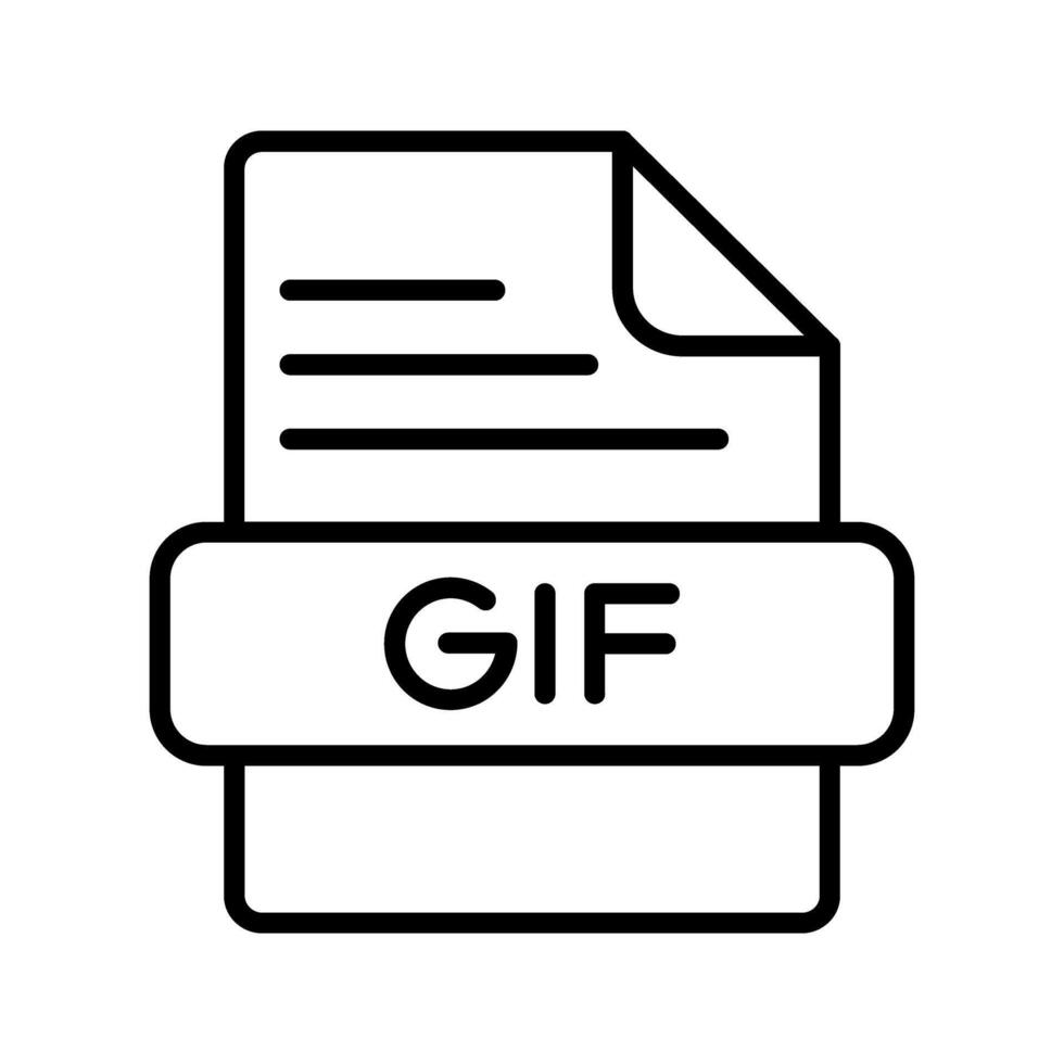 icono de vector de gif