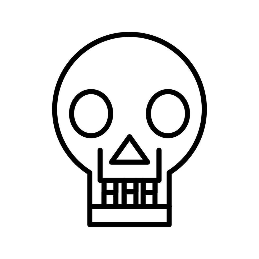 Skull X ray Vector Icon