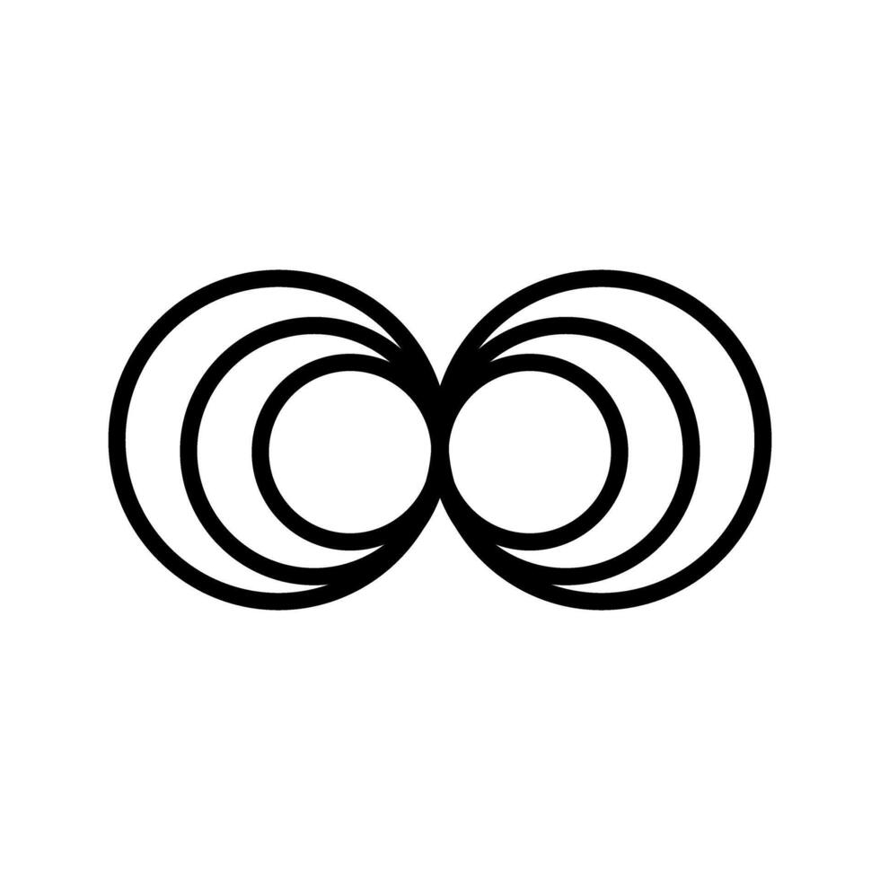 Magnetic Waves Vector Icon