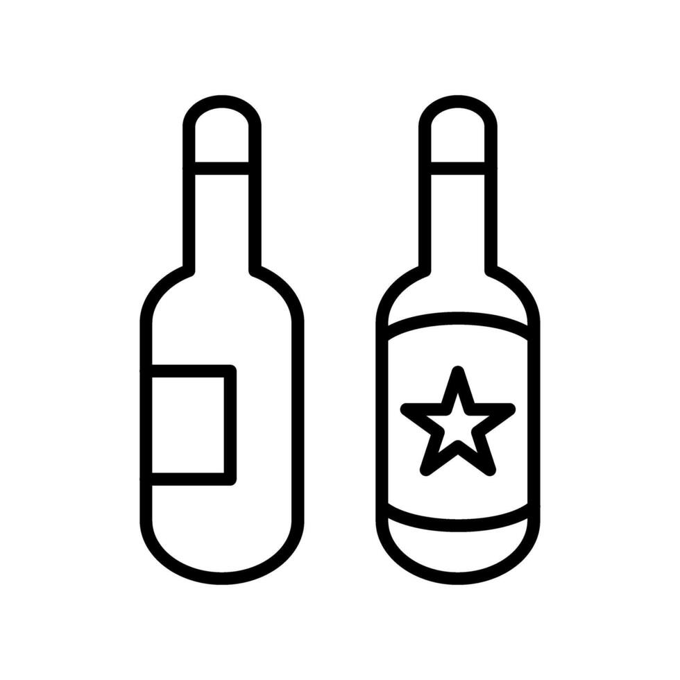 Beer Bottles Vector Icon